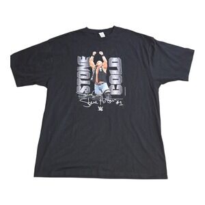 WWE Stone Cold Steve Austin Graphic T-Shirt Mens 3XLT Black Short Sleeve Tee